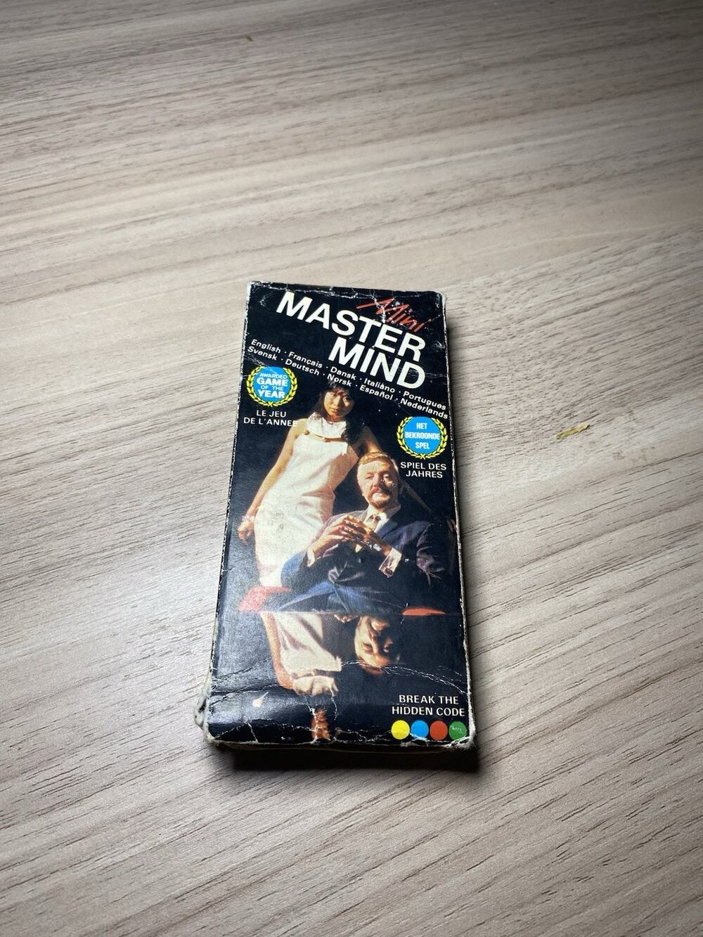 Vintage Mini Mastermind Game 1972 from Invicta pegs Code breaking fun travel